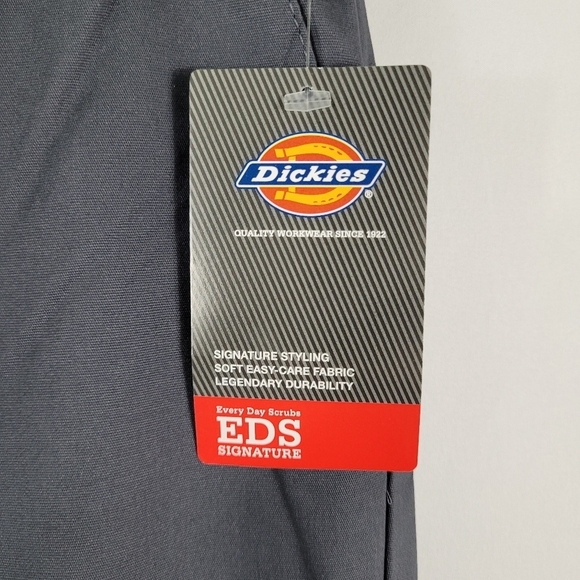 Dickies Natural Rise Tapered Leg Pull-On Tall Scrub Pant Pewter Sz Med NWT - Picture 7 of 8